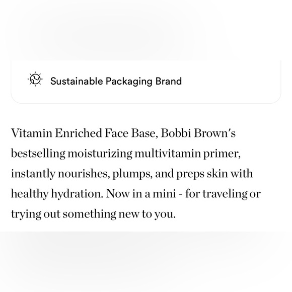 LAST 1! Bobbi Brown Face Base Vitamin Enriched Mini 🪞 NEW Travel Size - Picture 6 of 9